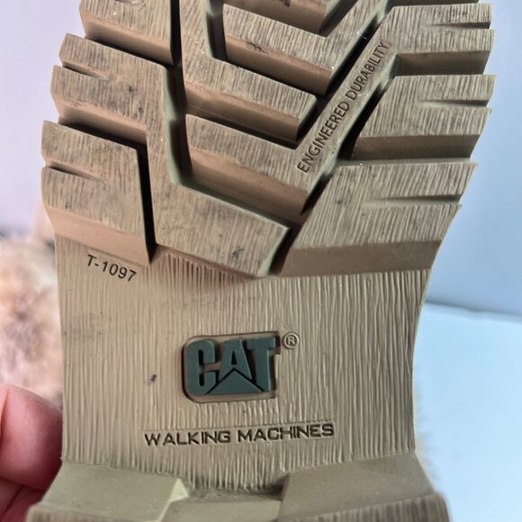 Caterpillar Women's Flurry Fur Waterproof Ankle Snow Bootie 8.5 Green - Picture 6 of 9